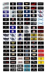 1:24 1:25 scale model car assorted license plates tags Chevrolet Ford Dodge