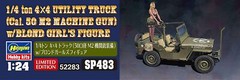 Hasegawa 1/24 1/4 ton 4 × 4 Truck (Equipped with 50 caliber M2 machine gun)
