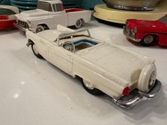 1956 Ford Thunderbird Dealer Promo Model Car in Unusual Colonial White