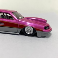 1:64 15” Pro Stock style Chrome Wheels And Tires. Car Not Available.