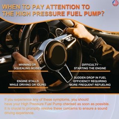 PAPAPARTS CM5E-9D376-CB High Pressure Fuel Pump Direct Injecton Compatible with