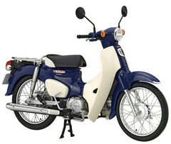 Pre July9 NEXT No6 EX-1 Honda Super Cub 110 Urbain Denim Blue Metallic Model Kit