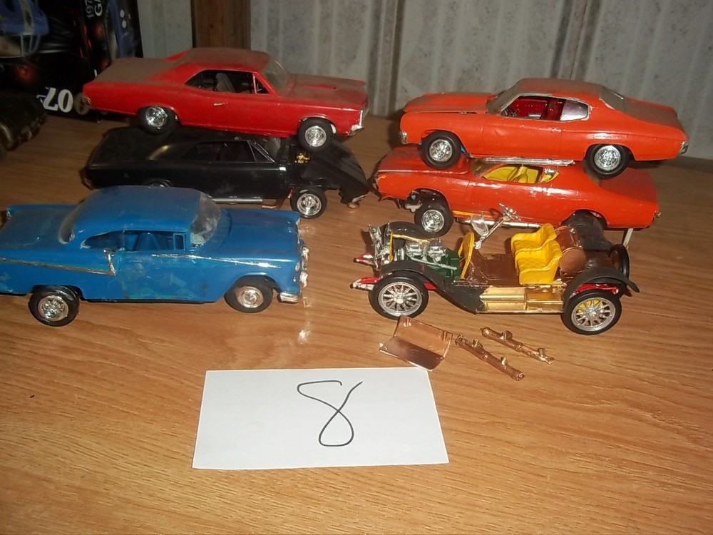 Model Car Junkyard/Parts Lot Salvage Built Plastic Models #8