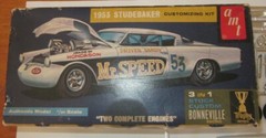 AMT 1953 Studebaker Mr. Speed 3-in-1 Trophy Series Unbuilt Kit # 2053 Orig ’60s