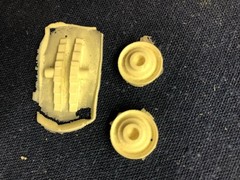 Resin Car Dolly/Trailer with Hitch Parts