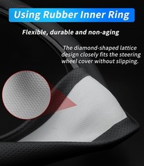 Deer Route Custom-Fit For Bmw Steering Wheel Cover Premium Leather Car Steering