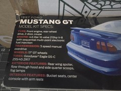 AMT 1997 Ford Mustang GT 50 Years 1/25 Scale Plastic Model By Round2 AMT864/12