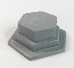 Hexagonal Figure Base 1-1/2″ x 3/4″ height Resin Multi-ScaleTW-48008