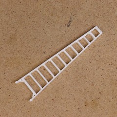 1/24-1/25 Scale 12ft Ladder for Model Car Shop, Garage, Diorama