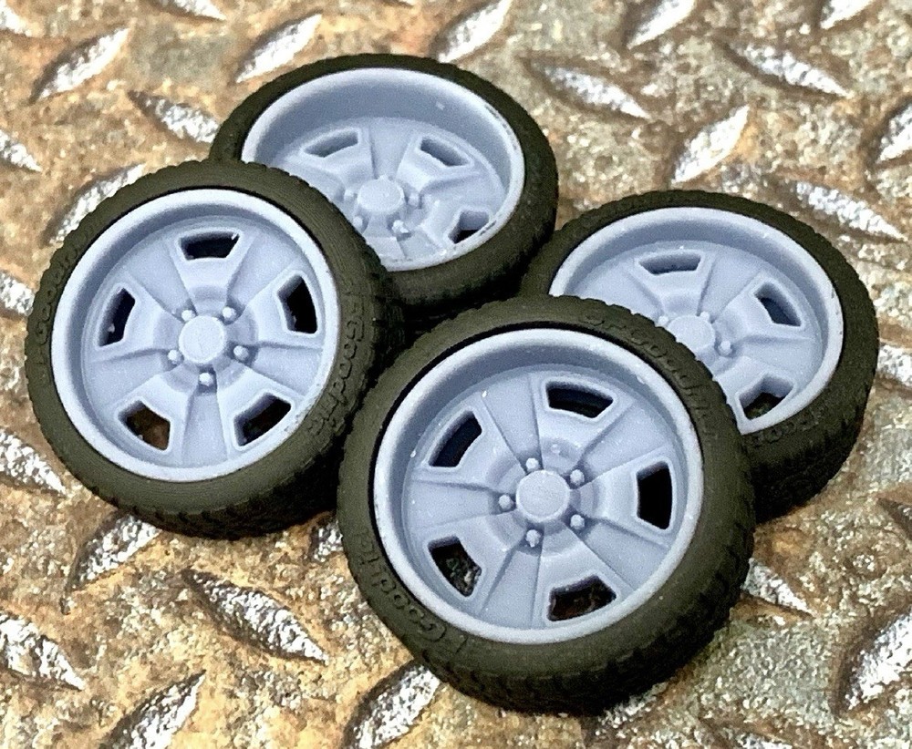 Resin 21/20 Inch: “Foose Four 42” Model car Wheels/Tires 1/24 scale