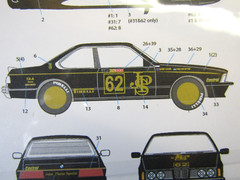 Decalpool 1/24 BMW 635CSi “JPS” ATCC 1985 (CHROME GOLD) Decal Sheet DP184