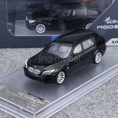 For King 1:64 Scale Black M5 E60 Wagon Sports Diecast Display Toy Collection