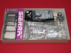 Vintage 80s Tamiya Ford Sierra XR-4i Model Kit Partially Assembled As-Is