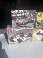 5 MODEL CAR KITS Lot Alfa Romeo Double Header Mpc Ford Bentley