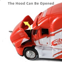 Semi Truck Toy, 1/64 Scale Alloy Metal Diecast Heavy Semi Truck Trailer Head