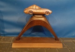 Vintage Revell PACTRA Award 1963 1964 Pegasus Custom Model Car Contest Trophy