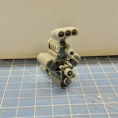 Hemi Blown Supercharged Engine 1/25
