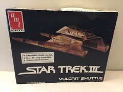 Star Trek 3 Vintage 1984 Model Vulcan Shuttle Kit ERTL 6679