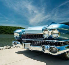 Cadillac Eldorado Classic Custom Built Model Concept Hot Rod Race Promo Car 1 24