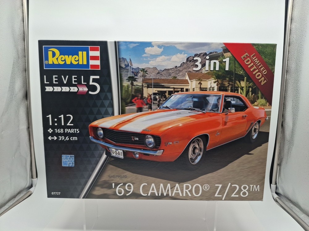 SEALED REVELL 7727 1/12 1969 Chevy Camaro Z/28 Car 3 in 1 LIMITED EDITION KIT