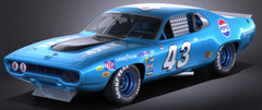Salvinos JR 1/25 #43 Richard Petty 1971 Plymouth Road Runner Model NASCAR NEW!