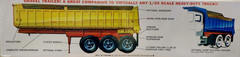 Gravel Trailer Super Long 12″ Trailer MPC 1:25 NEW FACTORY SEALED *US Seller*