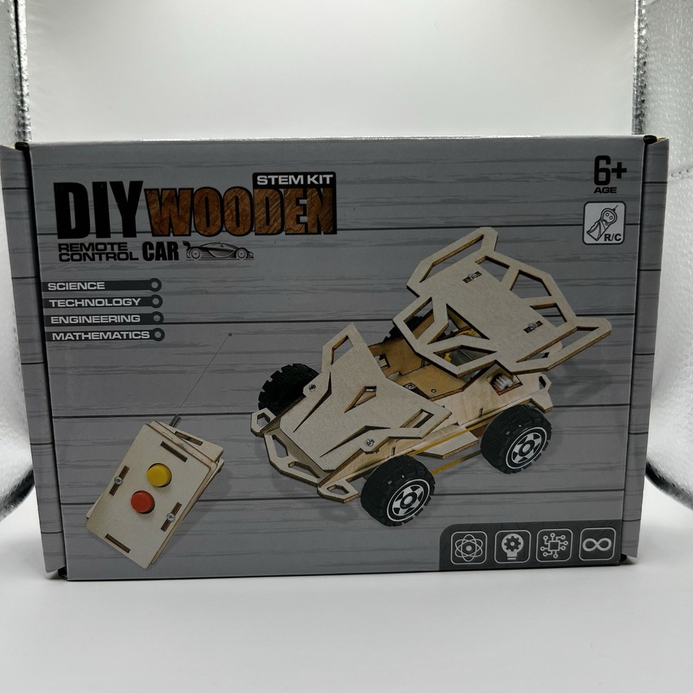 DIY Wooden Car STEM Kit – Build-Your-Own Remote Control Car –Ages 6+- Great Item