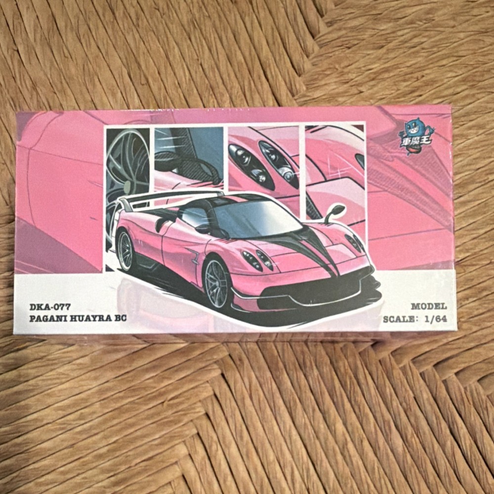 Demon King Pagani Huayra BC Model Kit 1:64 Scale Pink Black DKA-077 New
