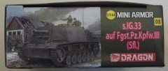 1/144 s.IG.33 auf Fgst.Pz.Kpfw.III(Sfl.) Dragon Mini Armor #14112 Sealed MIUB