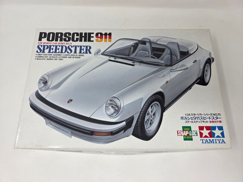 Tamiya Porsche 911 Speedster 1/24 Scale Snap-Loc Model Kit Partially Assembled