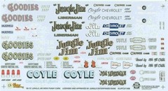 Slixx 1468 Jungle Jim Lieberman Chevy II Funny Car Drag decal