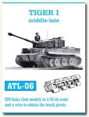 Friulmodel Metal Tracks for 1/35 German Tiger I Middle-Late (220 links) ATL-06