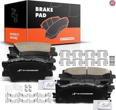 A-Premium Front and Rear Ceramic Disc Brake Pads Set Compatible with Select