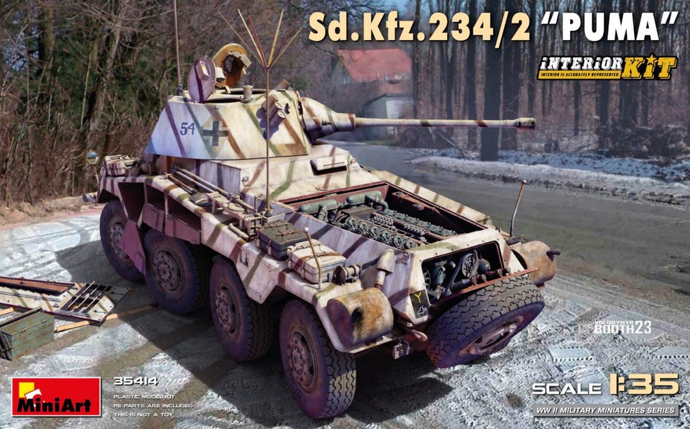 MiniArt 35414 1/35 Sd.Kfz.234/2 Puma Interior Kit (Plastic Assembly Model Kit)