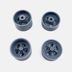 1/25 Resin 15 inch Cragar SS Wheels, Firestone Wide Oval Tires, and Brake Set