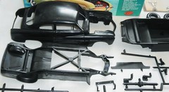 AMT TROPHY SERIES ’49 MERCURY 3 in 1 CUSTOMIZING KIT 1/25 black plastic