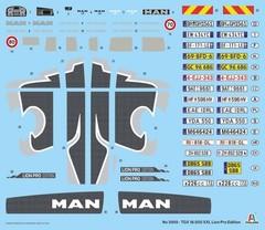 Italeri 1/24 MAN TGX XXL D38 New parts added/New decal specification Plastic mod