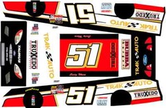 #51 Trak Auto Truxedo Truck Bed Covers 1/32nd Scale Ford Nascar Waterslide Decal