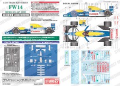 Studio27 1/20 FW14 Mexican GP 1991 Conversion set for Fujimi kits