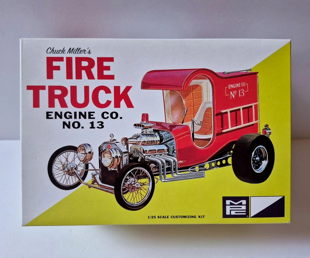 MPC 1/25 Chuck Miller’s Fire Truck Custom Show Rod Kit Open Box Sealed Bags.