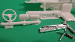 1967 GTO Pontiac 1/25 interior tub bucket seat chrome center console dashboard