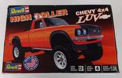 Revell High Roller Chevy 4×4 Luv Pickup 1:24 Scale Plastic Model Kit Open Box