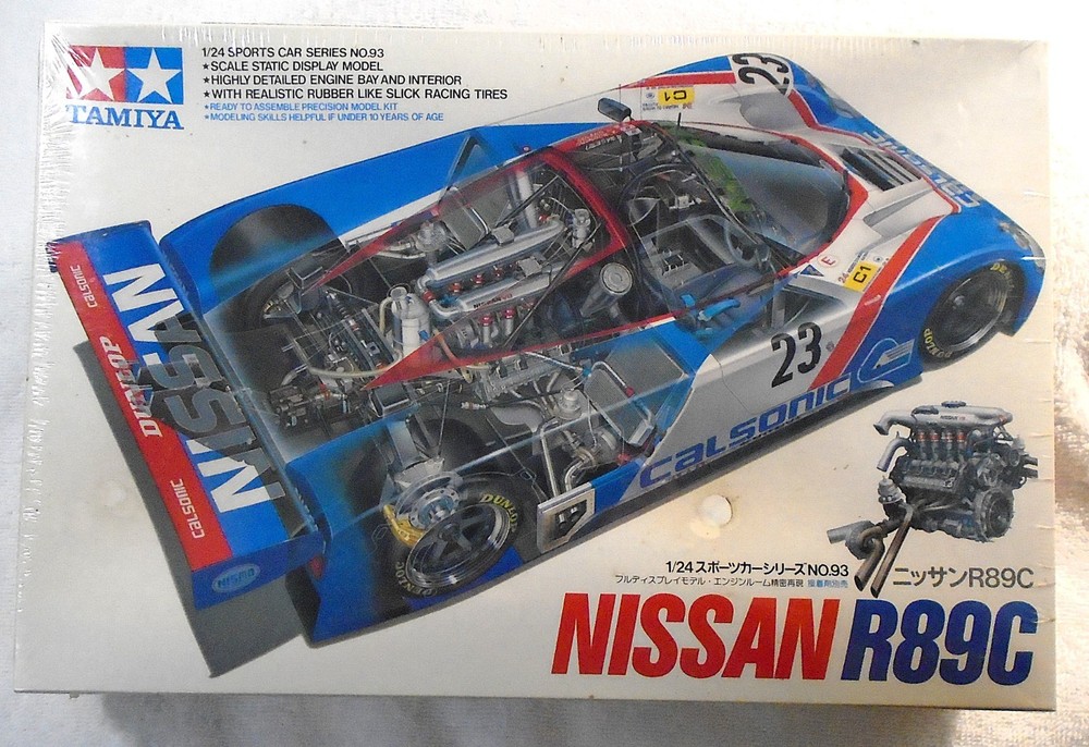 Tamiya 1/24 Nissan R89C Calsonic #24093 Model Kit NOS Sports Car Japan Vintage