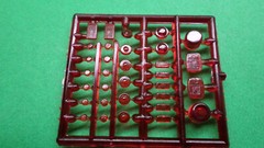 White Freightliner SD DD 1/25 Red Yellow Amber Cab Trailer Marker Lamps rig semi