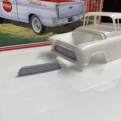 1:25 55 Chevy Truck Phantom See Through Front Grill. Unpainted For AMT Kit