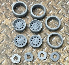 Resin 21/20 Inch: “Police Car” Model car Wheels/Tires 1/24 1/25 scale