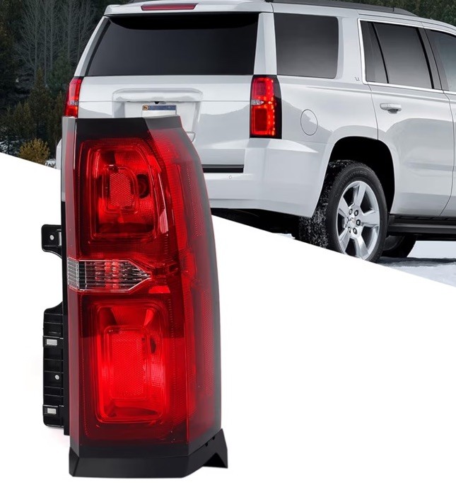 FIONE Tail Lights Compatible with Chevrolet Tahoe Suburban 2015-2020 Red Lens
