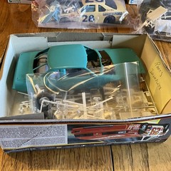 Built Model Car, 1987 Monogram Stock Car STARTED, INCOMPLETE, MODIFIED For Parts