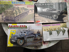 1/35 scale armor model kit lot of 4 dragon miniart unbuilt