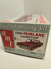 1963 FORD FAIRLANE 500 HARDTOP AMT ’63 Issue 1/25 Plastic Model Kit “COMPLETE”